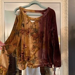 Urban Outfitters Chaser Velvet Top